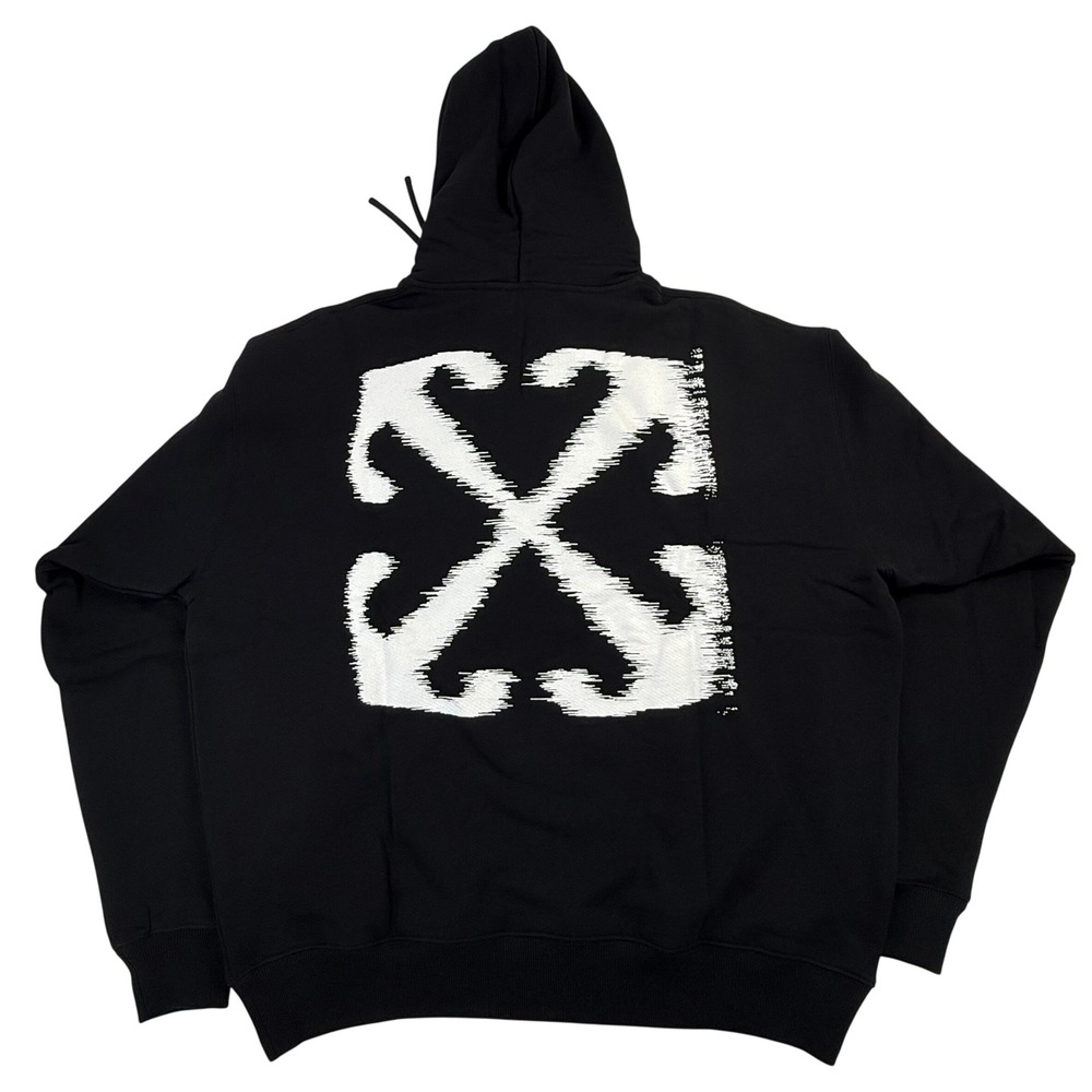 Off-White Windy Arrow French Terry Hoodie Black 44OWOS20K058-001 Mens L